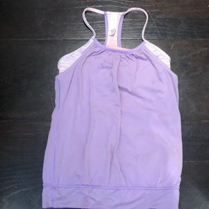 Ivivva athletic top with built in sports bra